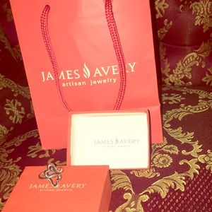 James Avery double heart ring size 7